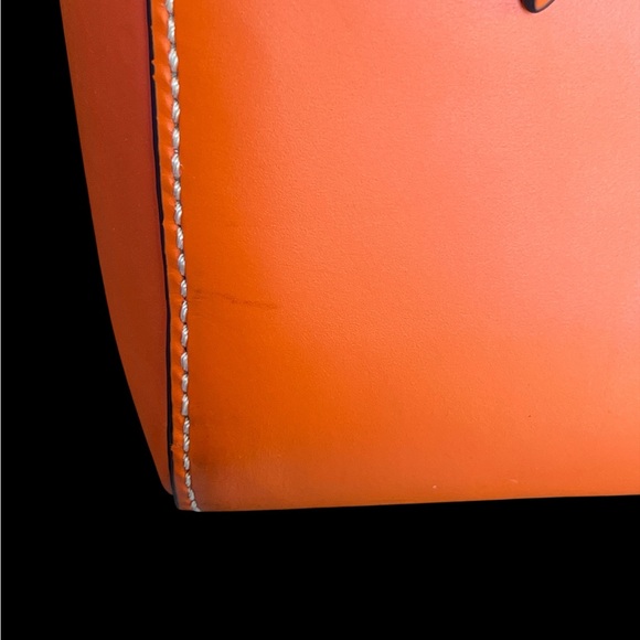 Dooney and Bourke Orange Leather Like New Bag - Picture 16 of 16